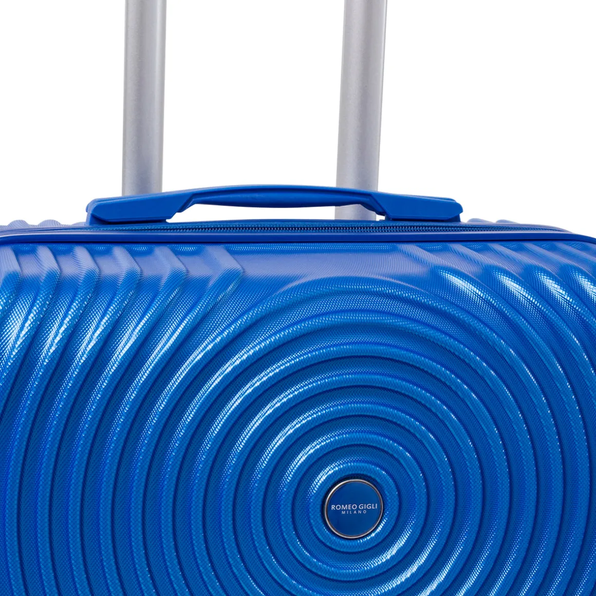Valigia grande blu con ruote multidirezionali Romeo Gigli Milano