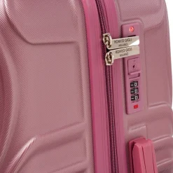 Valigia media rosa antico con ruote multidirezionali Romeo Gigli Milano
