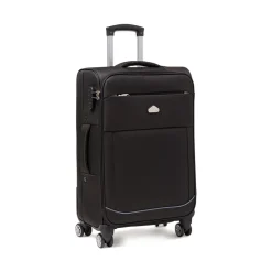 Valigia Trolley medio Nero in tessuto Romeo Gigli