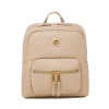 Zaino beige da Donna con tasca frontale con zip Carrera