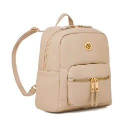 Zaino beige da Donna con tasca frontale con zip Carrera