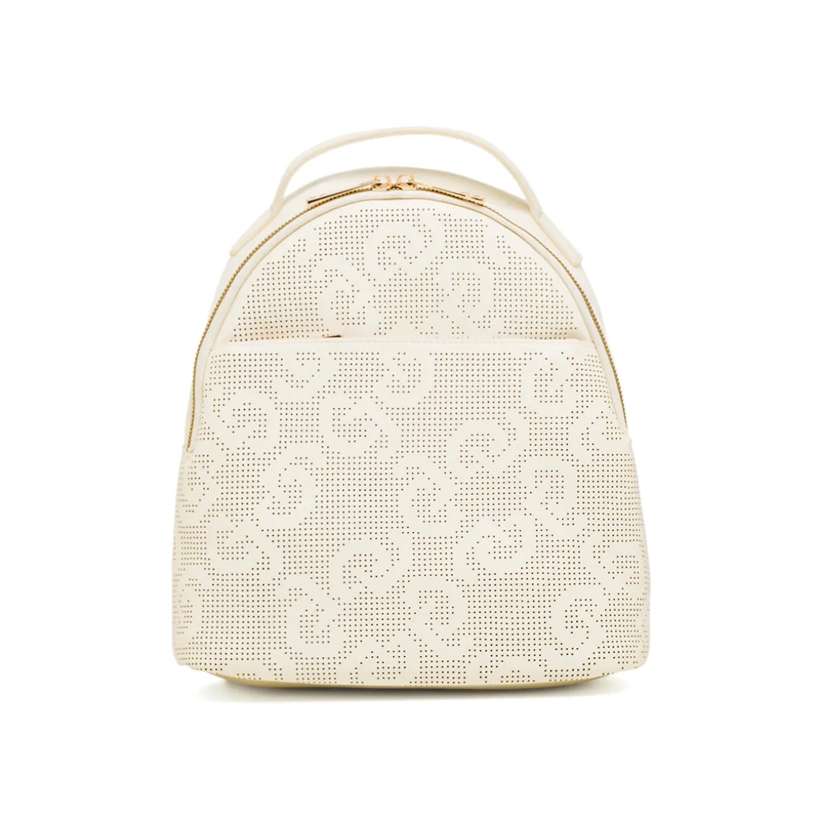 Zaino Bianco da Donna con motivo logo traforato all over Carrera Jeans