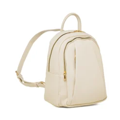 Zaino bianco off-white da Donna con doppio scomprto Lora Ferres