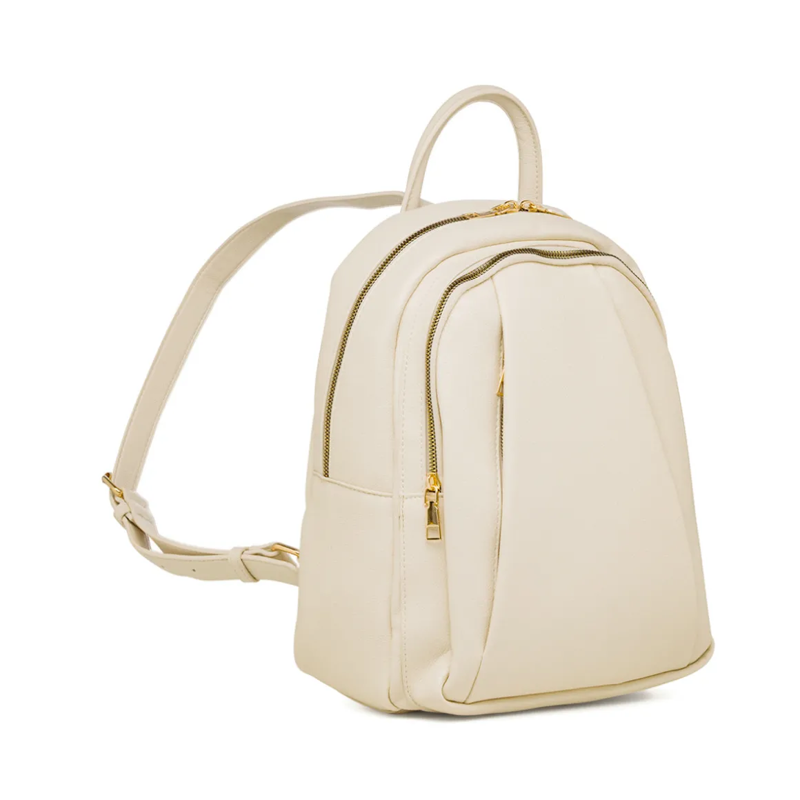 Zaino bianco off-white da Donna con doppio scomprto Lora Ferres