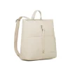 Zaino bianco off-white da Donna con logo in metallo Lora Ferres