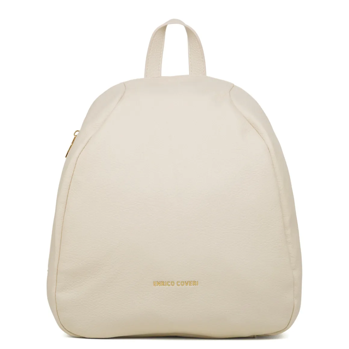 Zaino bianco off-white da Donna con dettagli dorati Enrico Coveri