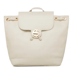 Zaino bianco off-white da Donna con logo Enrico Coveri