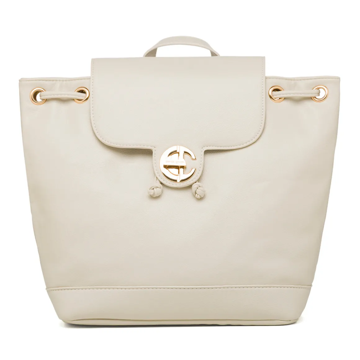 Zaino bianco off-white da Donna con logo Enrico Coveri