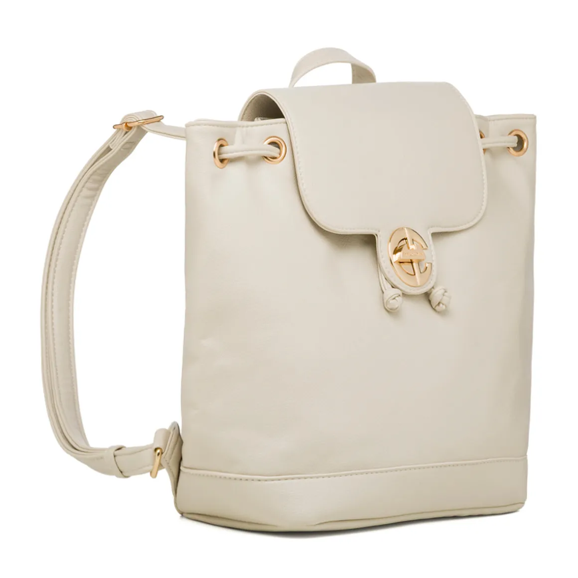 Zaino bianco off-white da Donna con logo Enrico Coveri