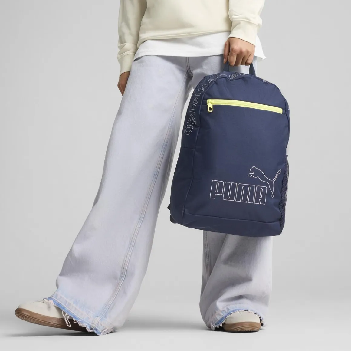 Zaino blu navy con dettaglio giallo Puma Originals