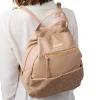 Zaino da donna beige con dettagli traforati Lora Ferres