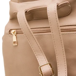 Zaino da donna beige con dettagli traforati Lora Ferres