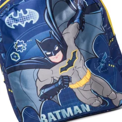 Zaino da scuola piccolo blu con stampa Batman