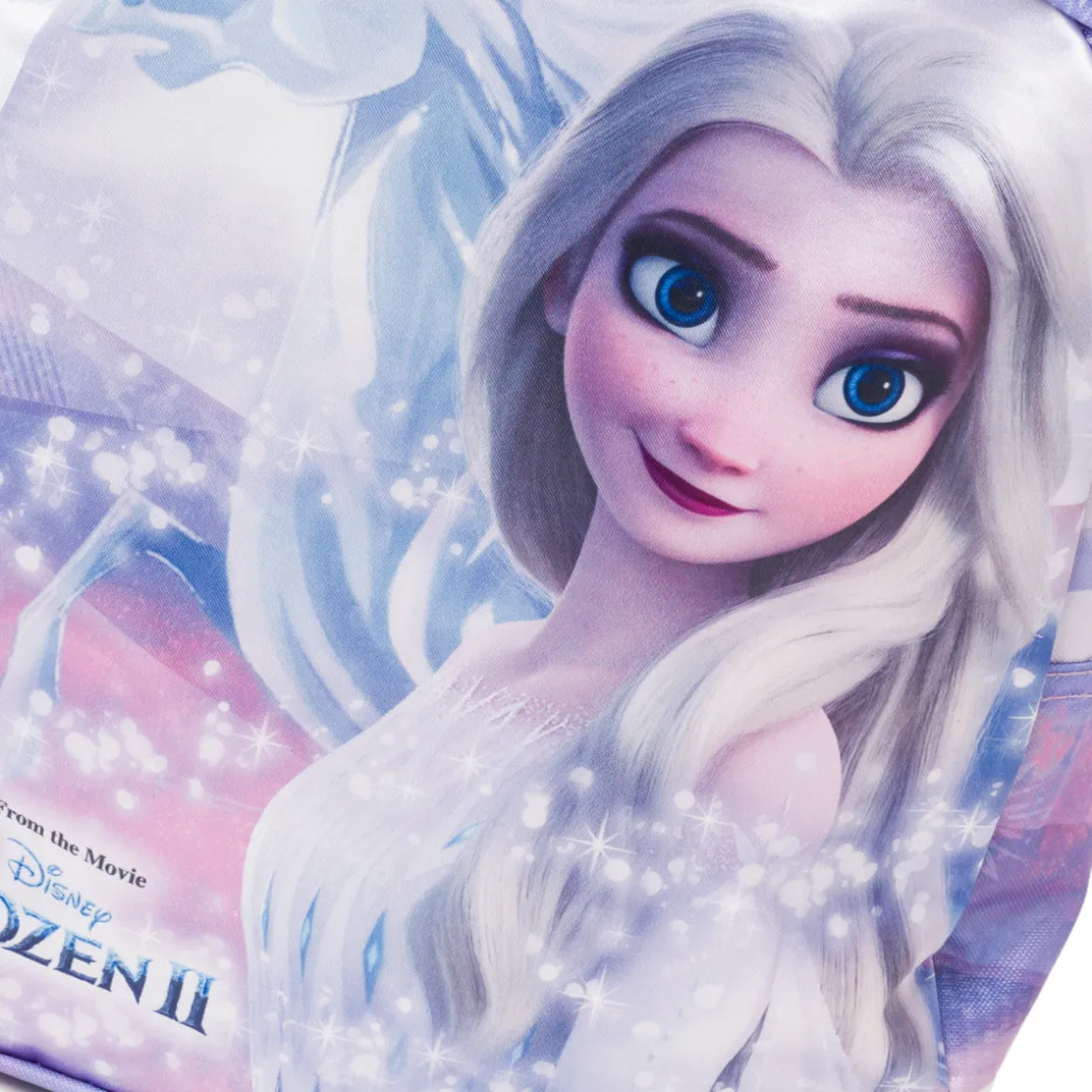 Zaino da scuola piccolo lilla con stampa Frozen