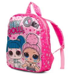 Zaino da scuola piccolo rosa con stampa L.O.L. Surprise!