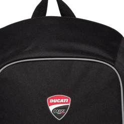 Zaino nero con badge Ducati Corse