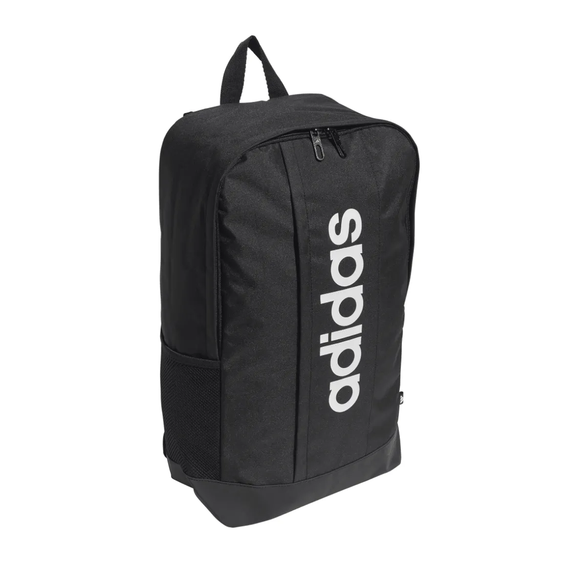 Zaino nero con tasca e logo frontale adidas