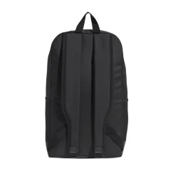 Zaino nero con tasca e logo frontale adidas