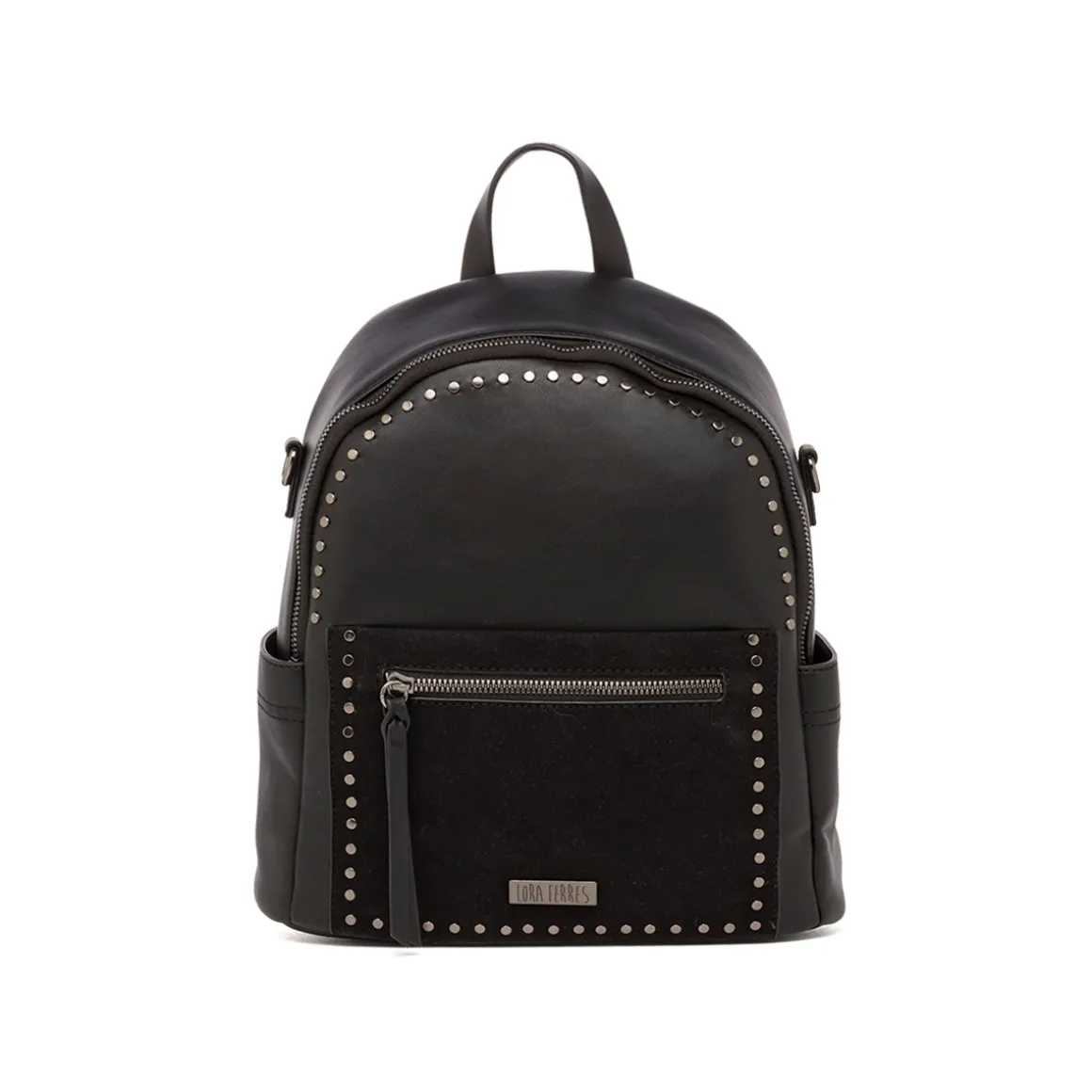 Zaino nero da Donna con borchie Lora Ferres