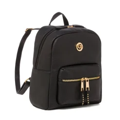 Zaino nero da Donna con tasca frontale con zip Carrera