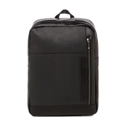 Zaino nero da Uomo con zip laterale Carrera