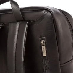Zaino nero da Uomo con zip laterale Carrera