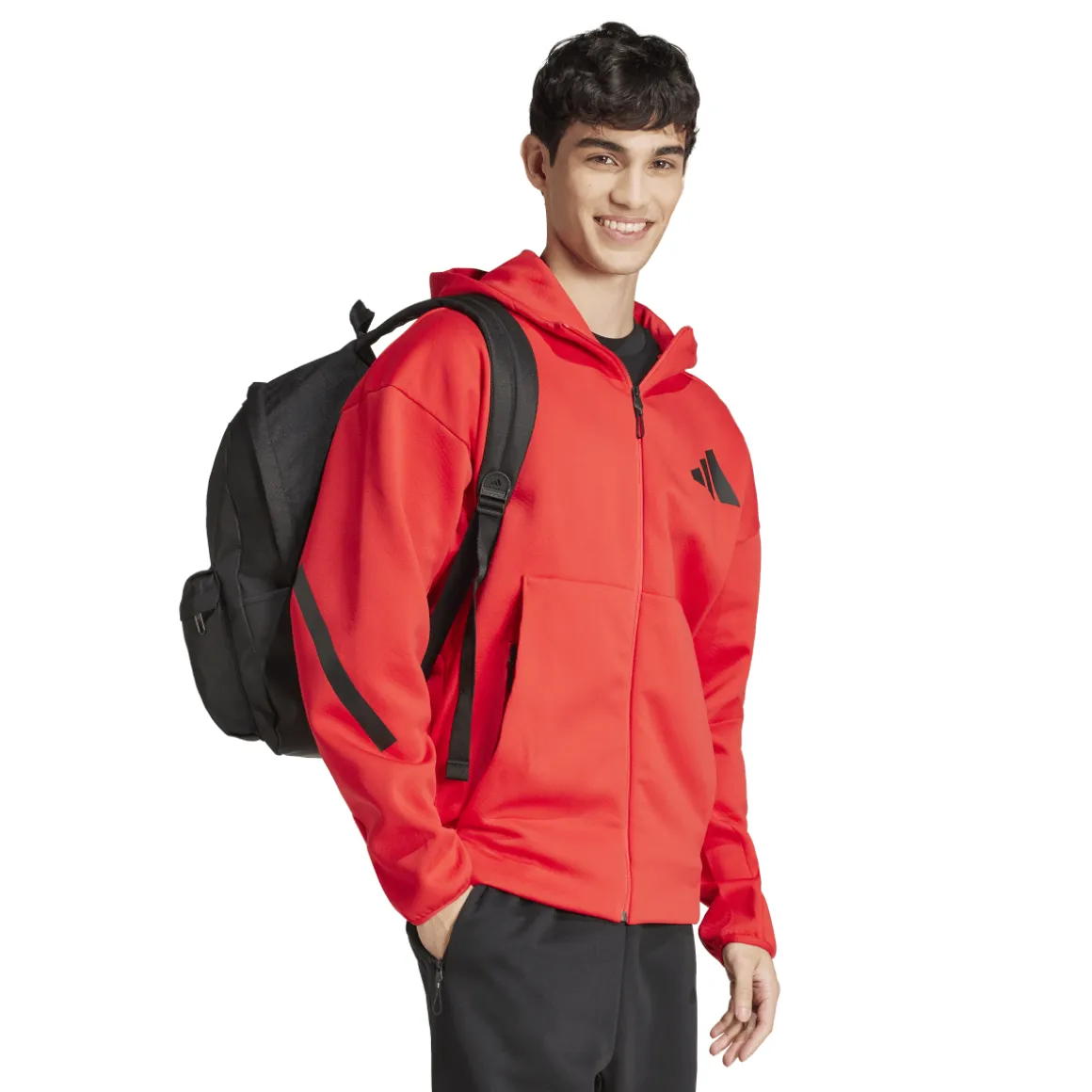 Zaino nero unisex con tasca esterna CLSC BARS adidas