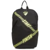 Zaino sportivo nero con dettagli giallo fluo e logo Ducati Corse