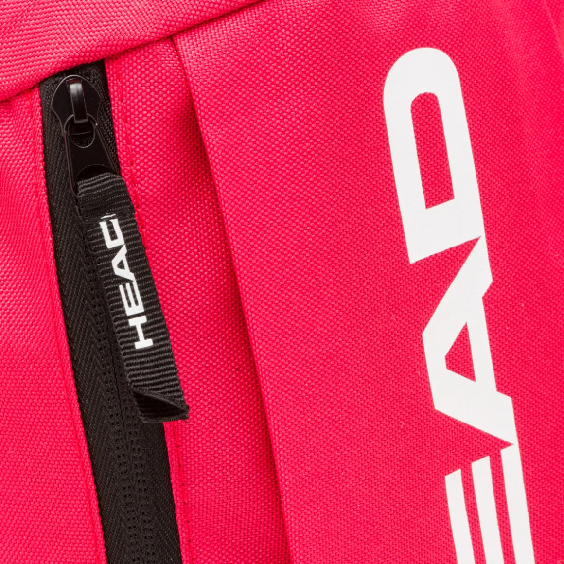 Zaino sportivo Unisex rosso e nero con tasca e logo bianco Head