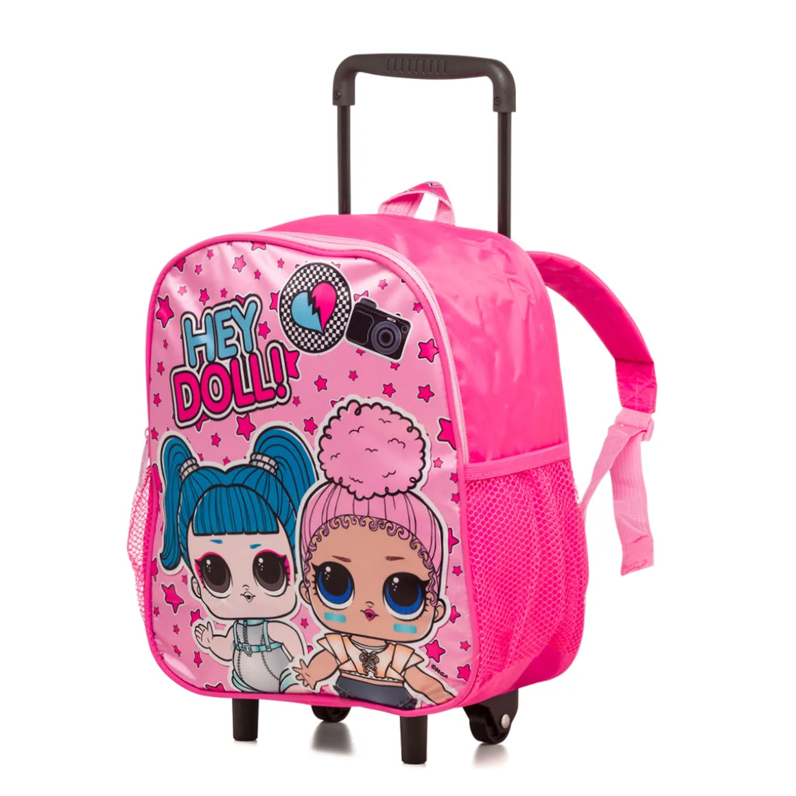 Zaino trolley da scuola rosa con stampa L.O.L. Surprise!
