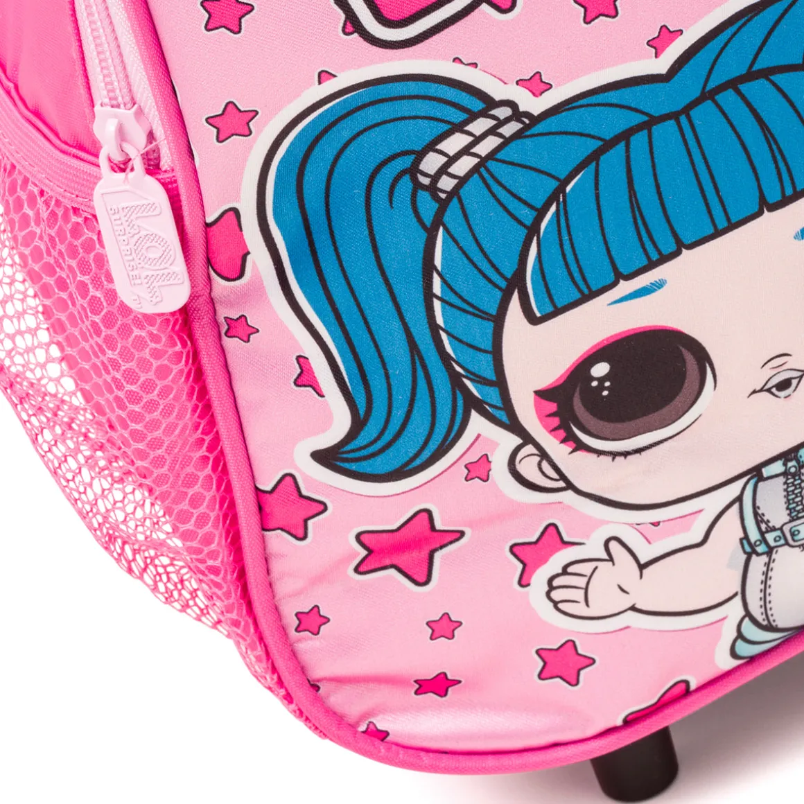 Zaino trolley da scuola rosa con stampa L.O.L. Surprise!